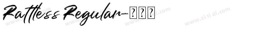 Rattless Regular字体转换